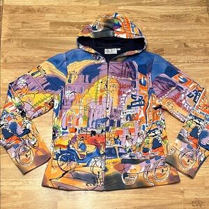 Vibrant Multicolor Graphic Hoodie